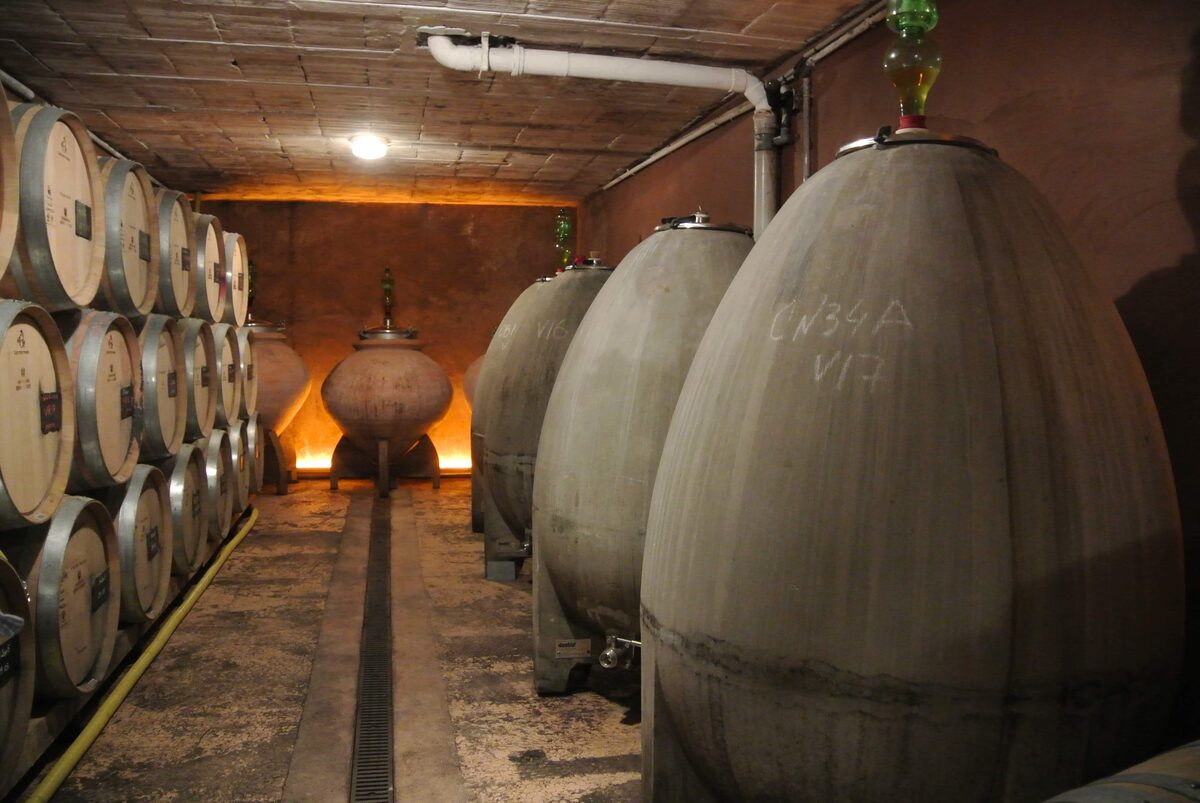 Im Keller von Champagne Henri Giraud in Aÿ